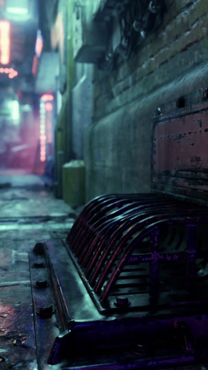 el callejón cyberpunk.