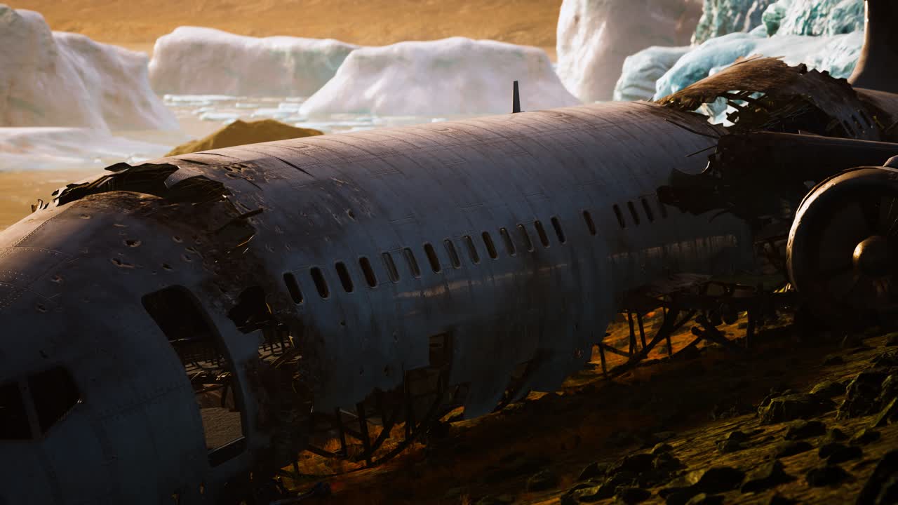 El avión se estrelló en una montaña.