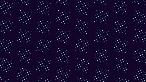 diamond pattern of white dots on dark blue background.