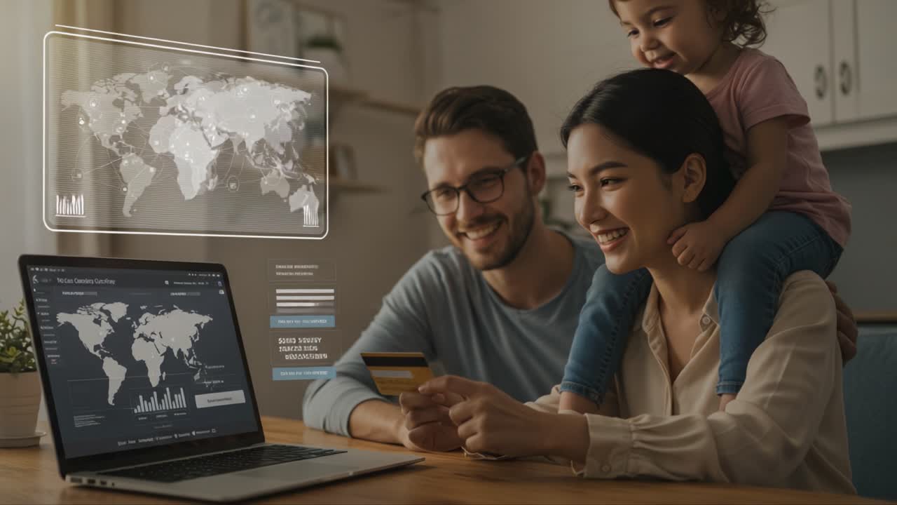 A Family Engages in Digital Transactions with a Global Perspective: Exploring Modern Banking and Financial Services Through Online Platforms