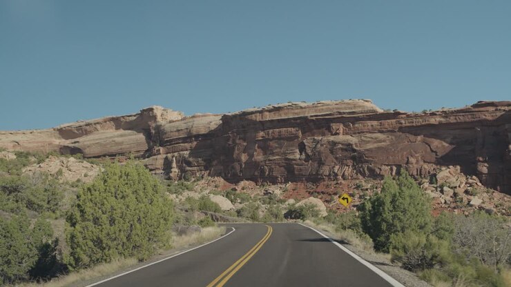 Scenic Road Through the Mountains