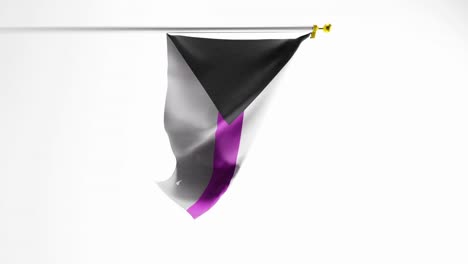 Demisexual-pride-flag-flaps-against-white-background