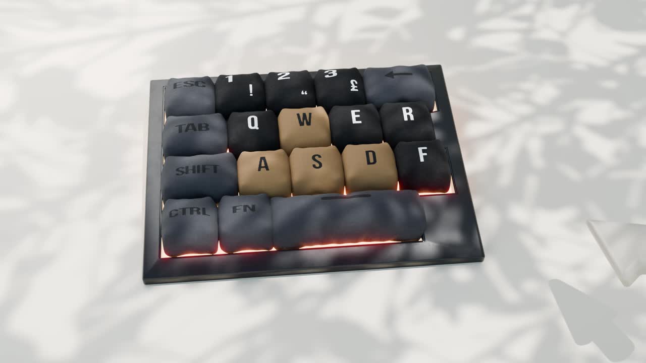 Abstract Keyboard Art