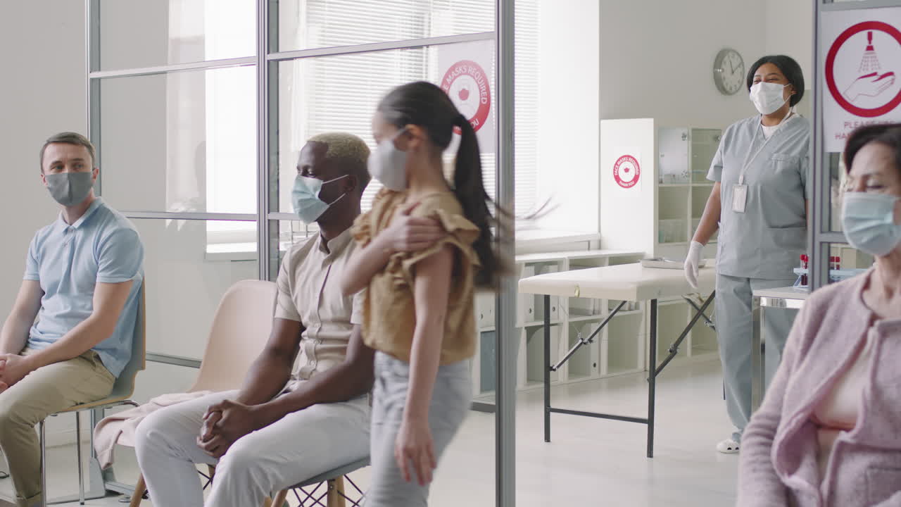 People Get Vaccinated Against Coronavirus