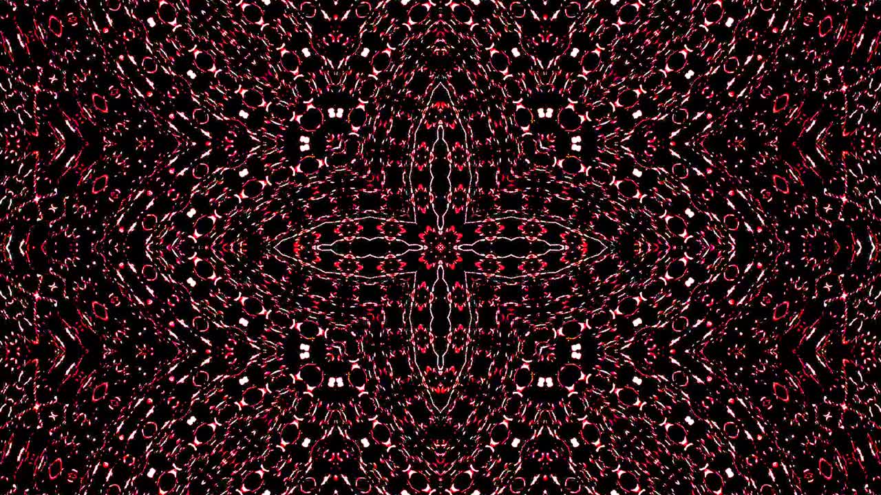 Beautiful abstract kaleidoscope that shines, a radiant light that regulates the subtle movements