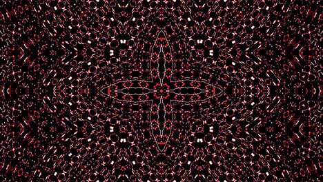 hermoso caleidoscopio abstracto que brilla, una luz radiante que regula los movimientos sutiles