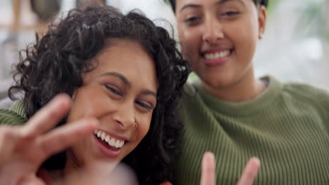 lesbian, home and queer couple with love