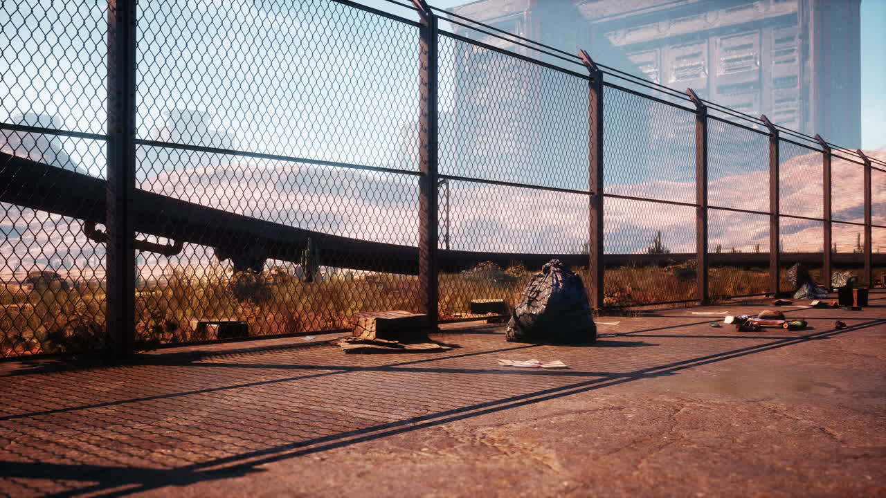 도시 의 포스트 아포칼립스 풍경