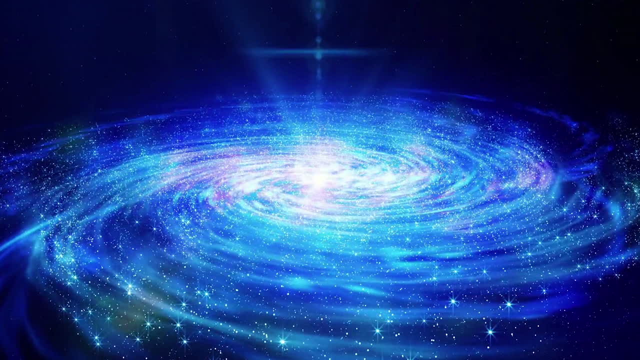 은하 중심에 있는 밤하늘에 있는 놀라운 나선형 은하인 은하계.