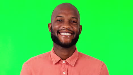 Happy,-smile-and-man-in-studio-with-green-screen