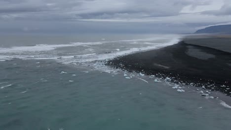 Diamond-beach-in-Iceland.-Aerial-drone-panoramic-view