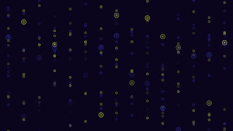 vibrant colorful dot pattern on black background