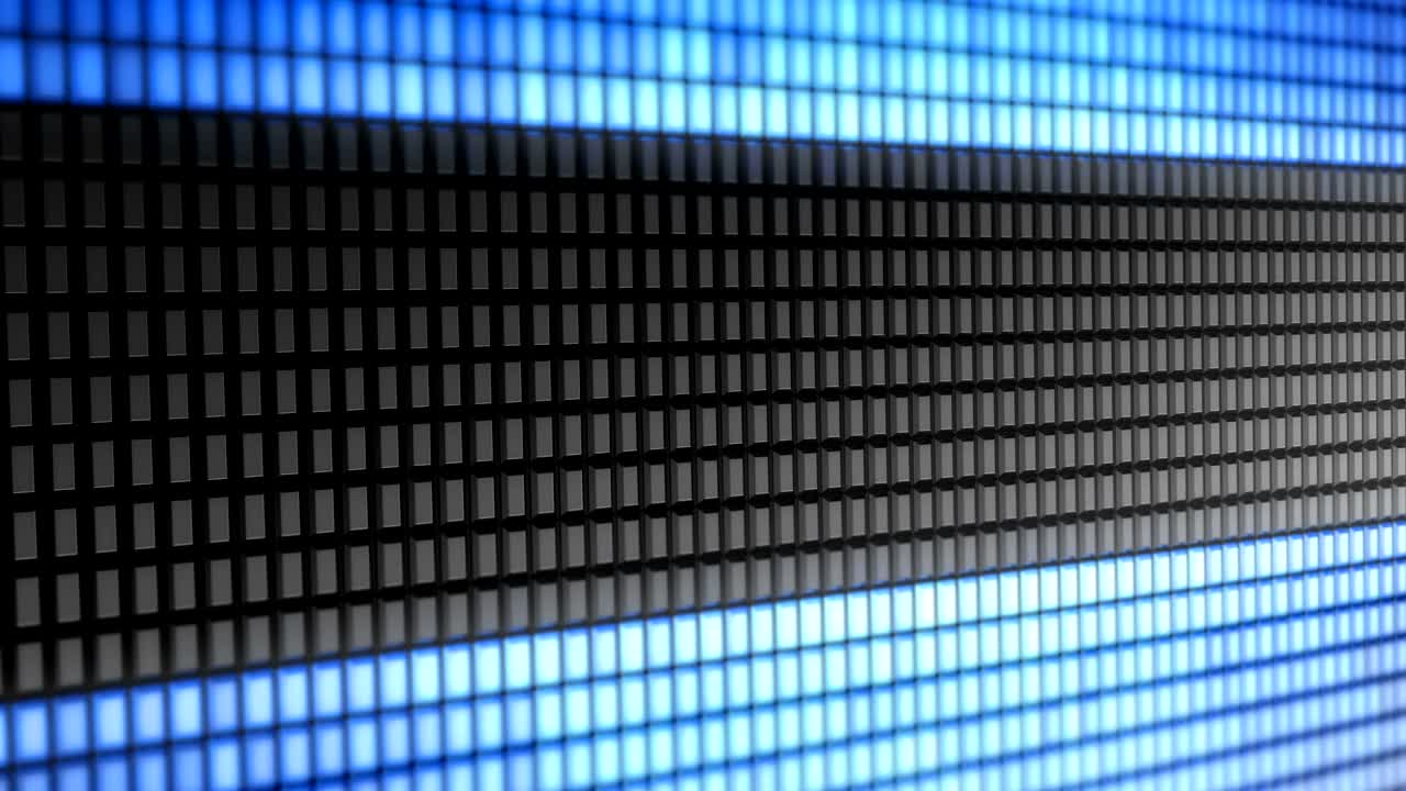 el índice de bitcoin en la pantalla. bucle.