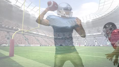 Animation-of-american-football-players-over-stadium