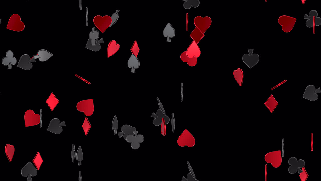 LOOP TILE Playing Cards Vegas Symbol Swirl with alpha