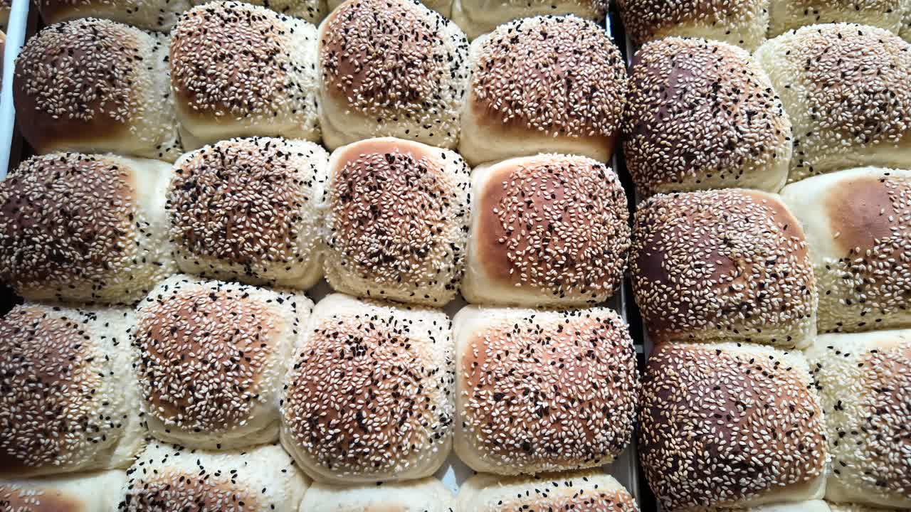 Freshly Baked Sesame Seed Rolls