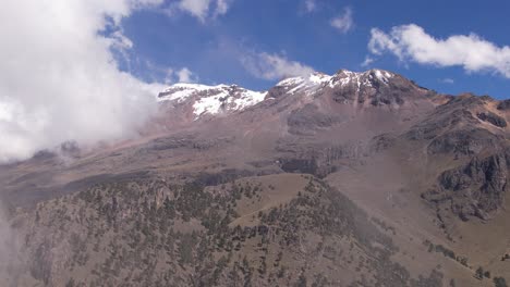 墨西哥最著名的火山之一 iztaccihuatl 的無人機拍攝