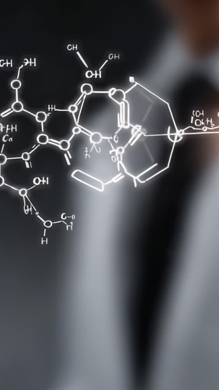 Esplorando Strutture Molecolari: Una Panoramica Scientifica di Legami Chimici e Interazioni Illuminati in un Contesto di Laboratorio.