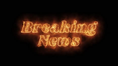 breaking news in fire text