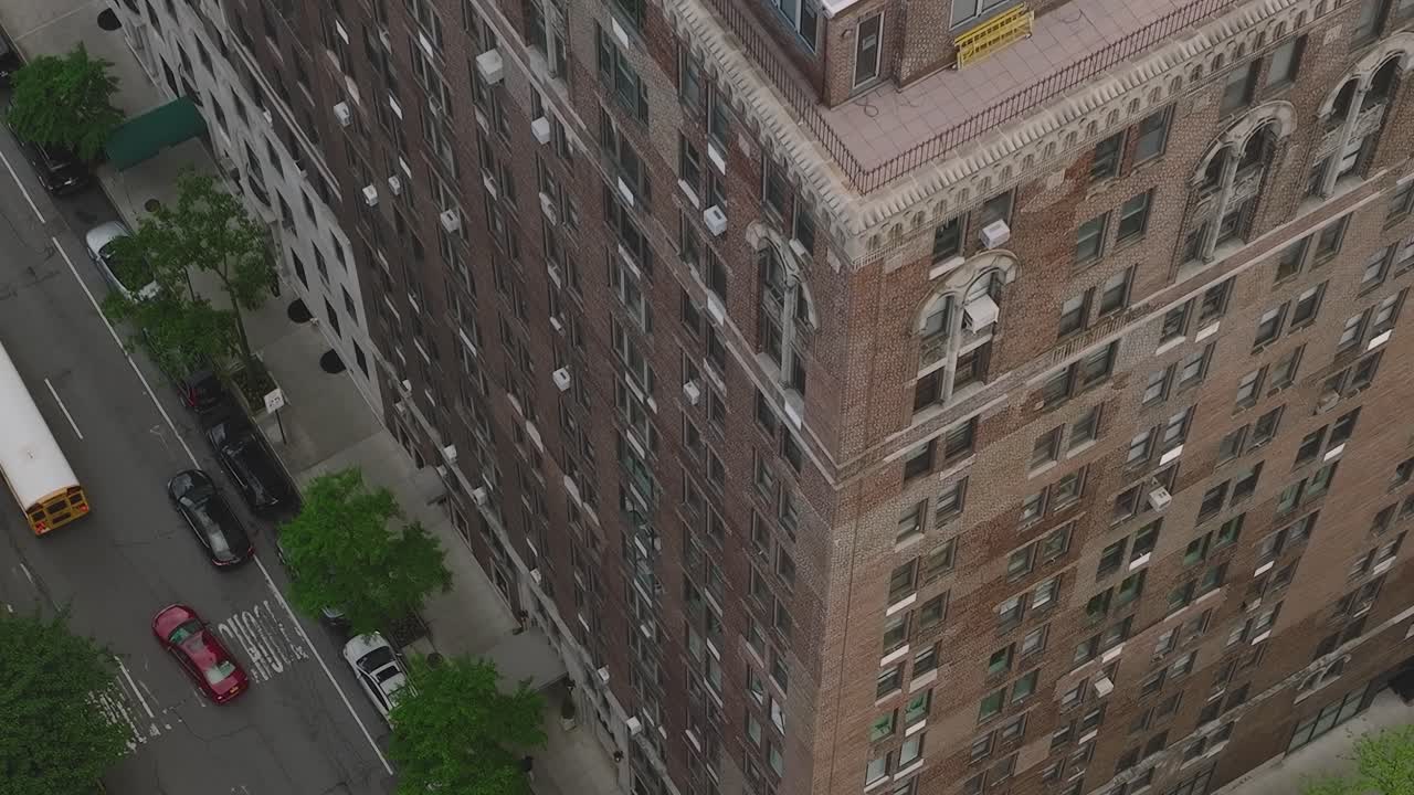 Patrones cenitales de los rascacielos y la arquitectura de Nueva York