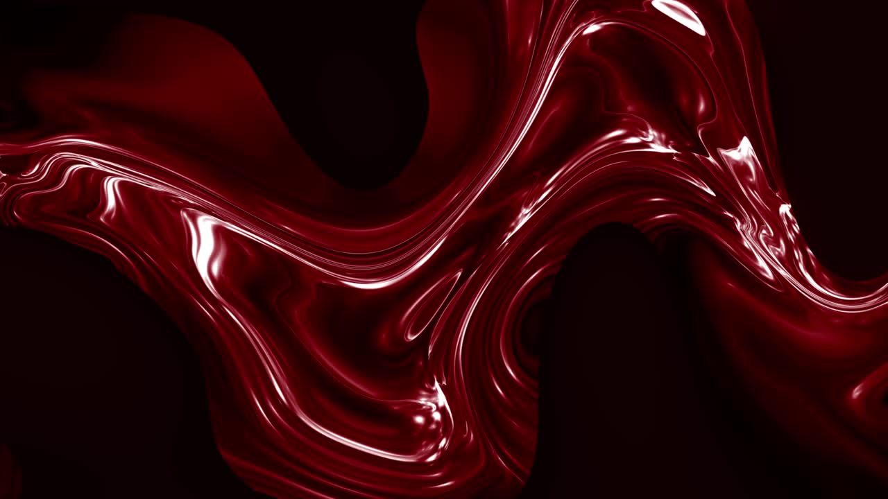 Анимированное фоновое видео с абстрактным красным свечением и закручивающейся жидкостью