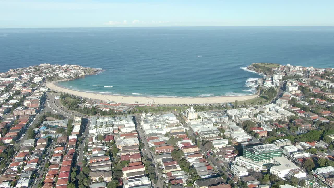 시드니, 뉴 사우스 웨일즈, 호주의 북쪽 본다이 곶의 조감도