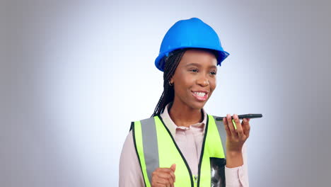 Black-woman-with-smile,-engineering