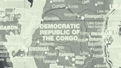 map of the democratic republic of the congo and neighboring countries