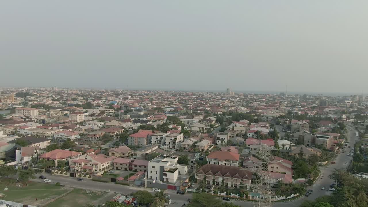 Aerial Lagos, Nigeria, Africa