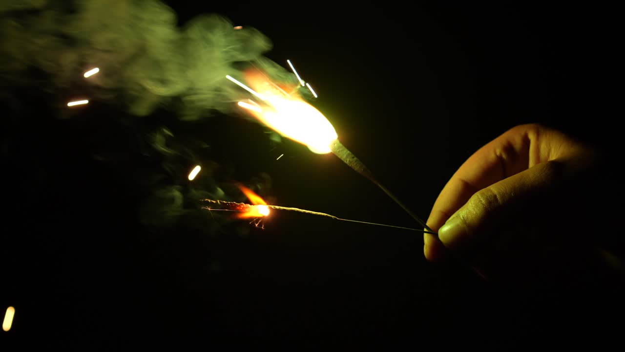 Different types of firecrackers are being burned during Diwali
