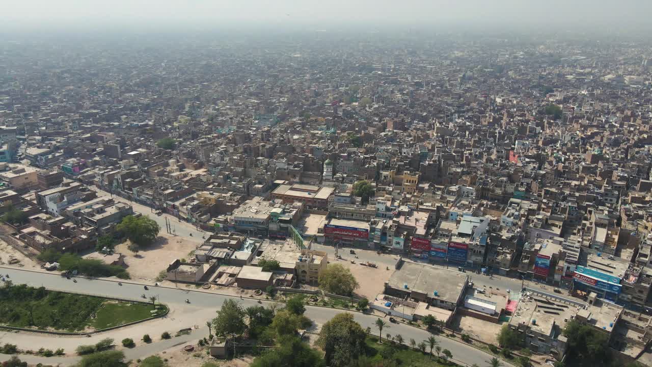 Vista aérea de la ciudad de Multan en Punyab, Pakistán.