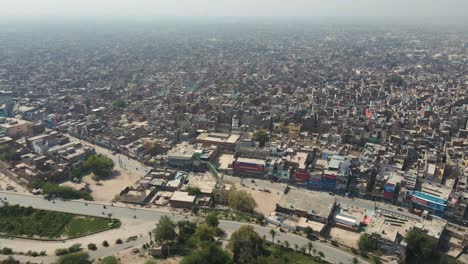 aerial view of multan city in punjab, pakistan