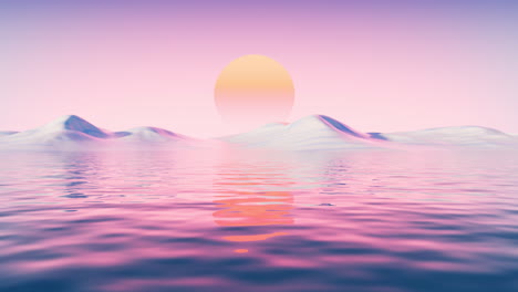 lake and water surface background, 3d rendering.