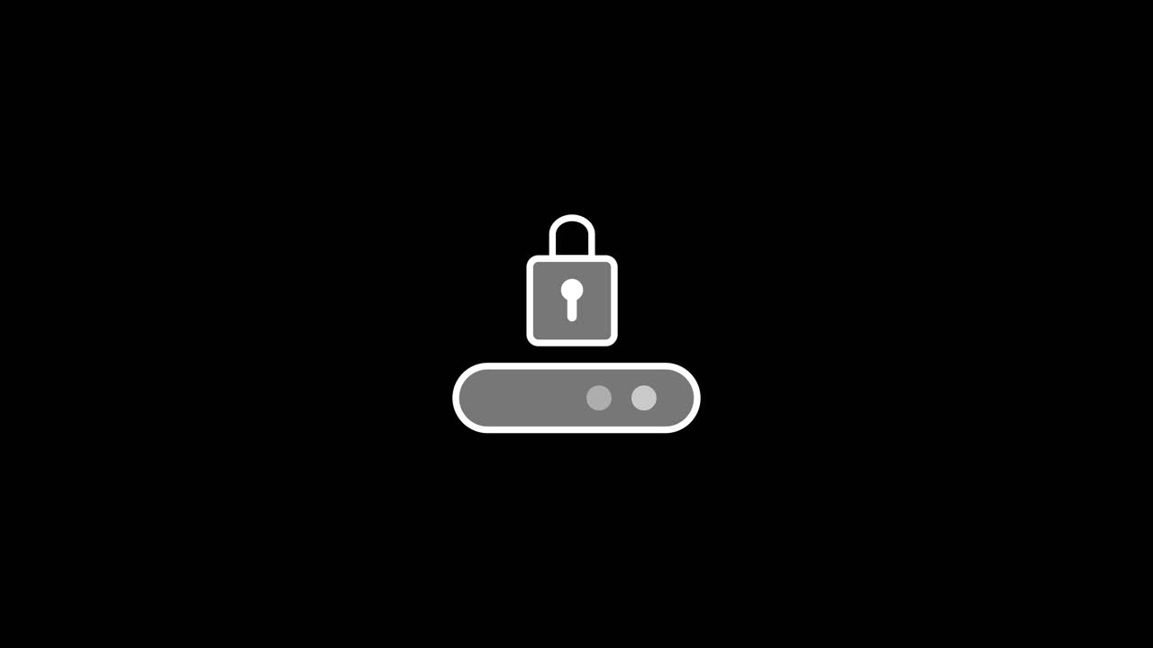 Animated Lock Icon and Password Input Field