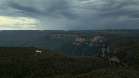 Blue-Mountains-National-Park-Dschungel-Regenwald-Gummibaum-Wald-In-Der-Nähe-Von-Sydney,-Australien