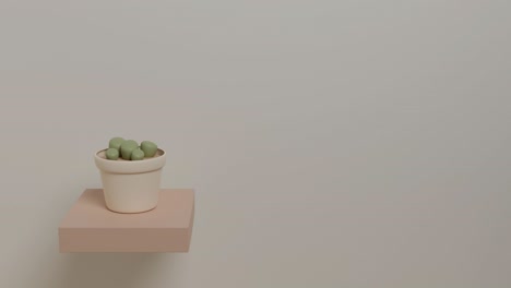 bailarín cactus suculento animación en 3d