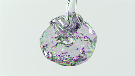 abstract geometric liquid pouring