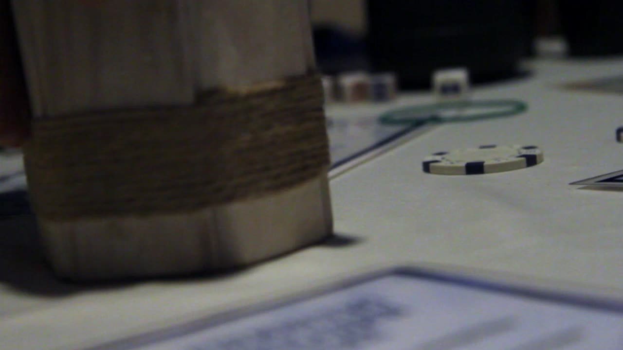 Rolling Dice at a Table Game