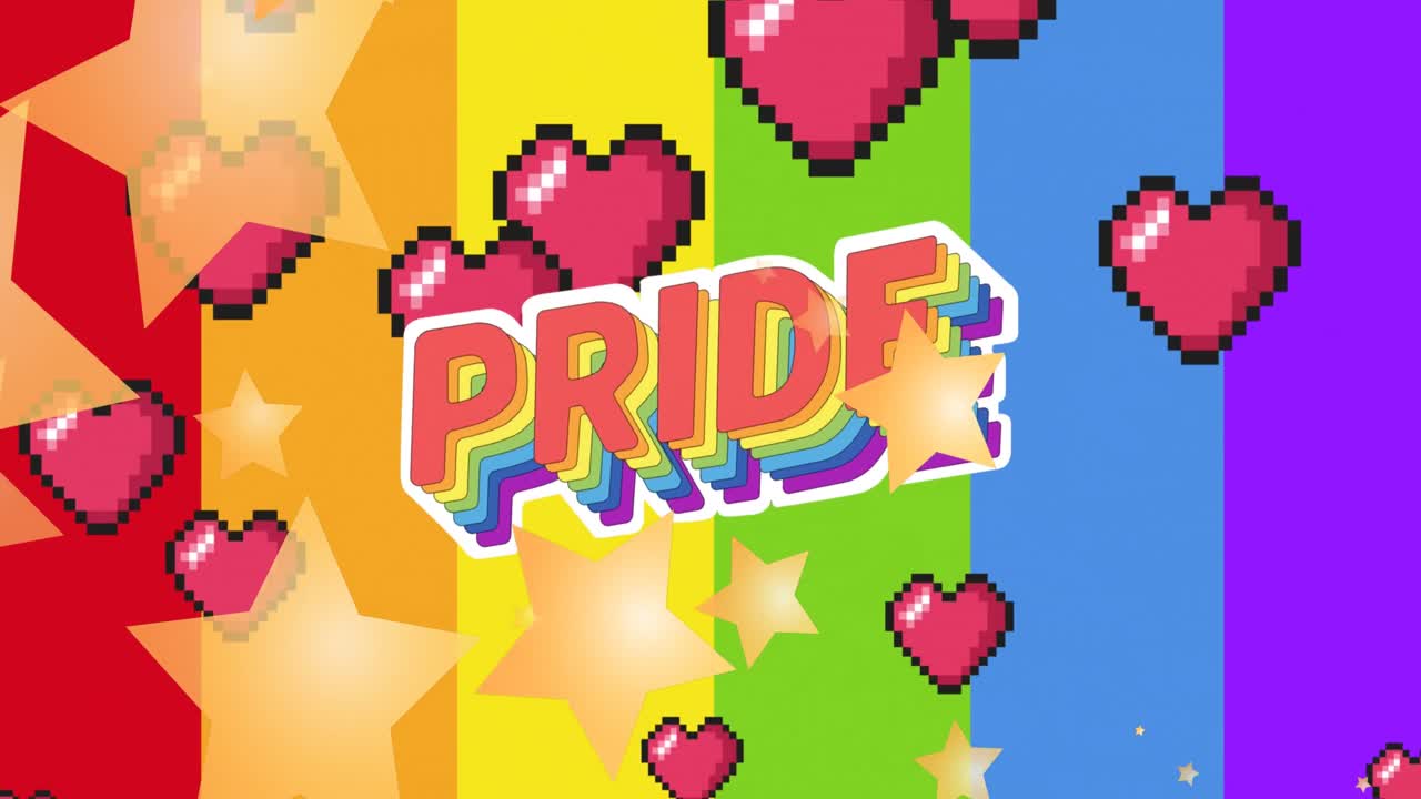 다채로운 그래픽과 모양 위에 레벨 업 텍스트의 애니메이션