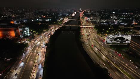 freeway road at sao paulo brazil
