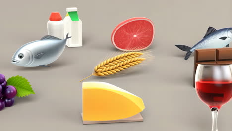 collection of food and drink icons