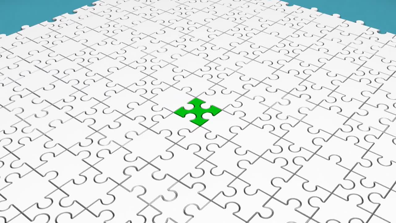 퍼즐 조각들이 하나로 합쳐지고 있습니다.