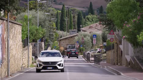 driving through a picturesque italian village