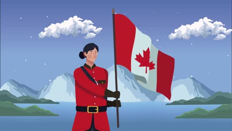 canadian female ranger character animation