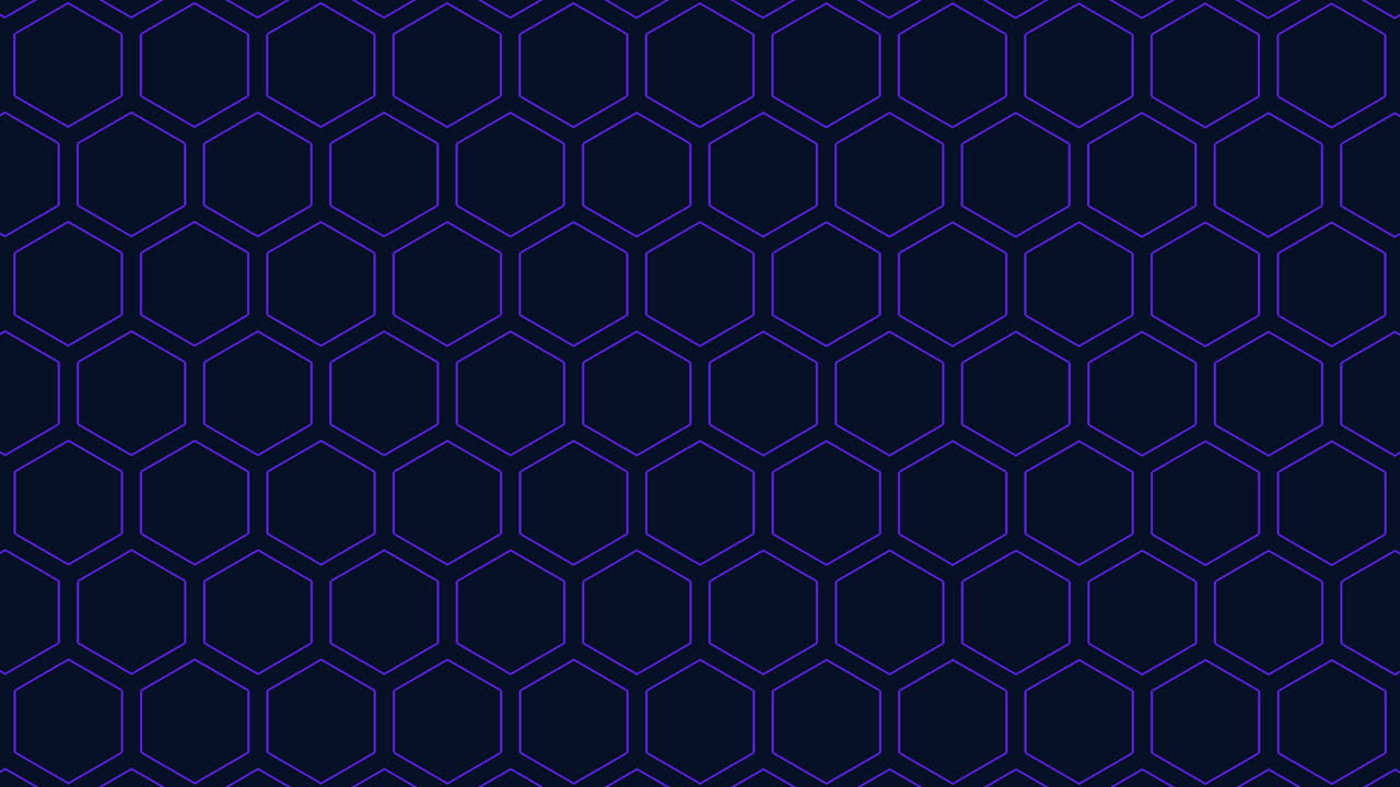 patrón de cuadrícula hexagonal simétrico de color azul oscuro