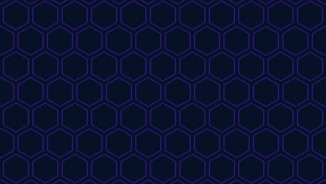 Patrón-De-Cuadrícula-Hexagonal-Simétrico,-Azul-Oscuro