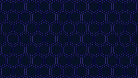 symmetrical, dark blue hexagonal grid pattern