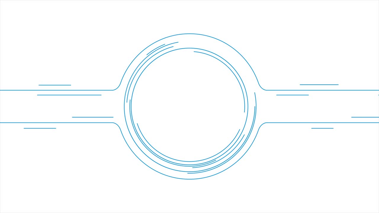 파란색 백색 미니멀 둥근 선 추상적인 미래 기술 모션 배경