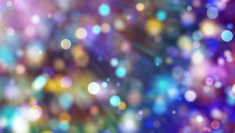 holiday animation with bokeh in holographic colors and lens flare