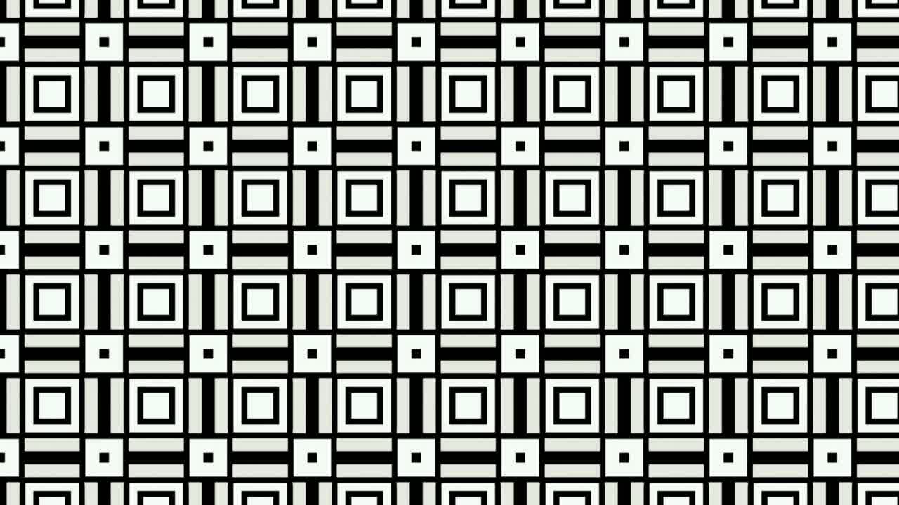 Abstract background animation scrolling right black and white squares